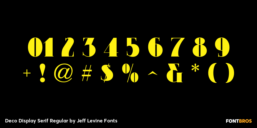 Deco Display Serif Regular Font Poster #4