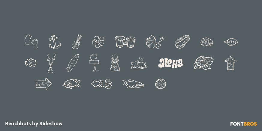 Beachbats Font Poster #2