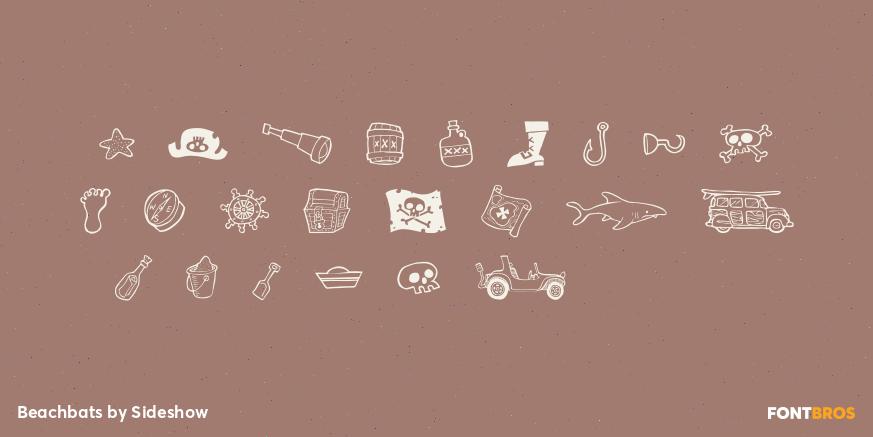 Beachbats Font Poster #3