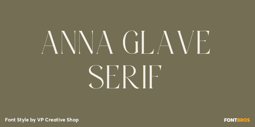 Anna Glave Serif Poster