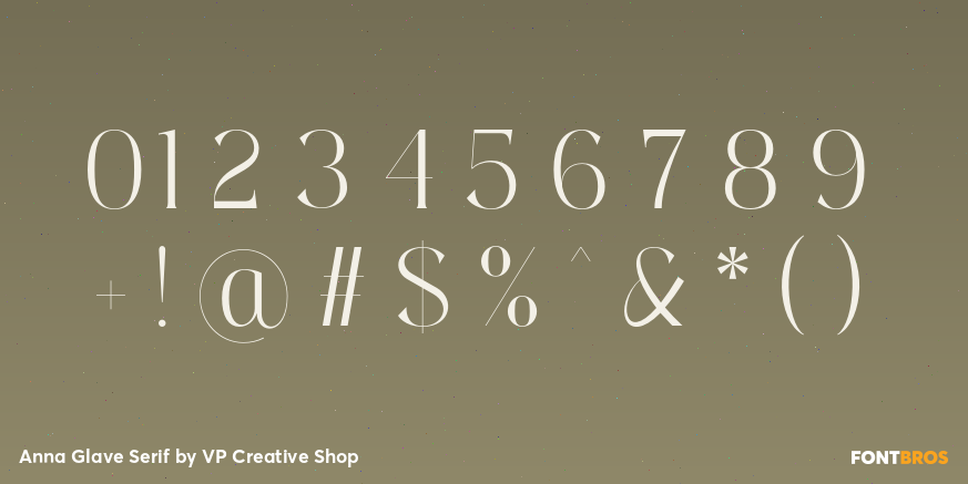 Anna Glave Serif Font Poster #4