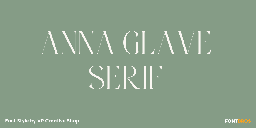 Anna Glave Serif Poster