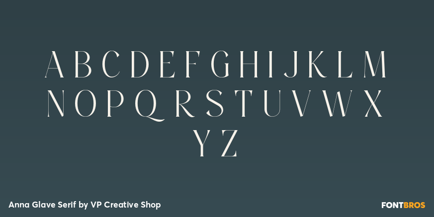 Anna Glave Serif Font Poster #3