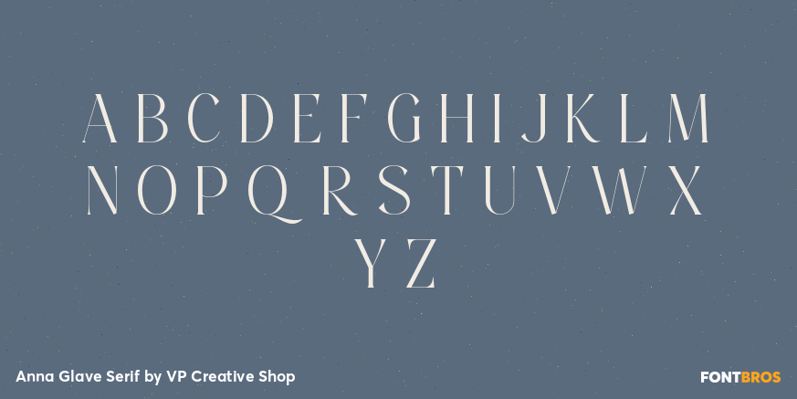 Anna Glave Serif Font Poster #3