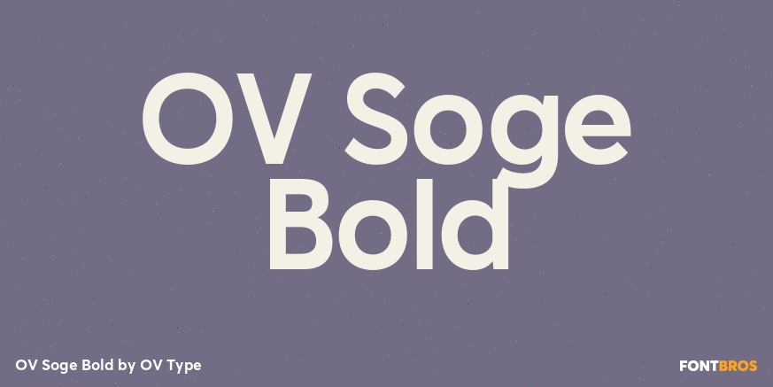 OV Soge Bold Font Poster #1