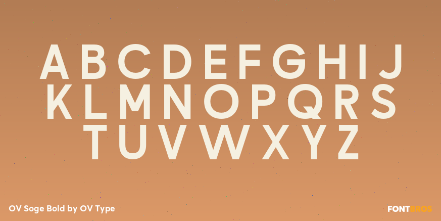 OV Soge Bold Font Poster #2