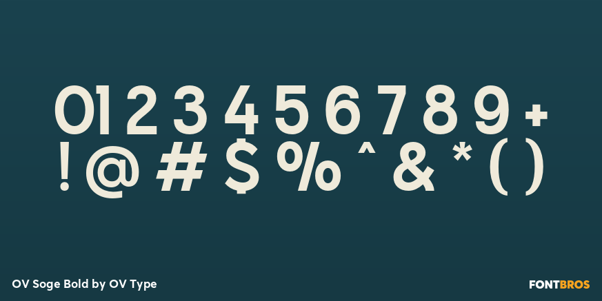 OV Soge Bold Font Poster #4