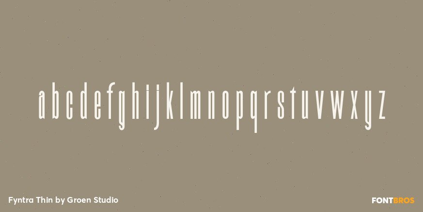 Fyntra Thin Font Poster #3