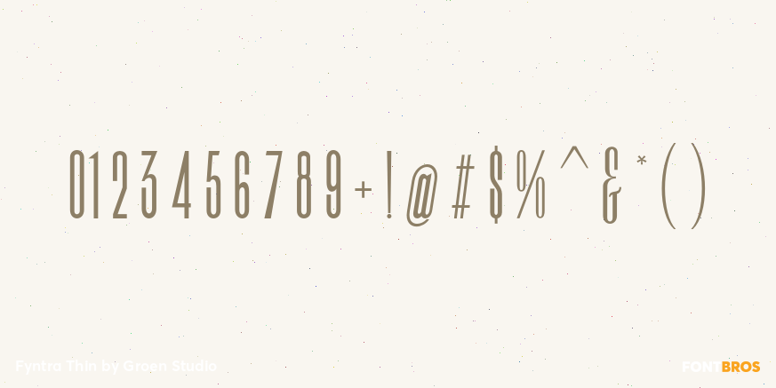 Fyntra Thin Font Poster #4