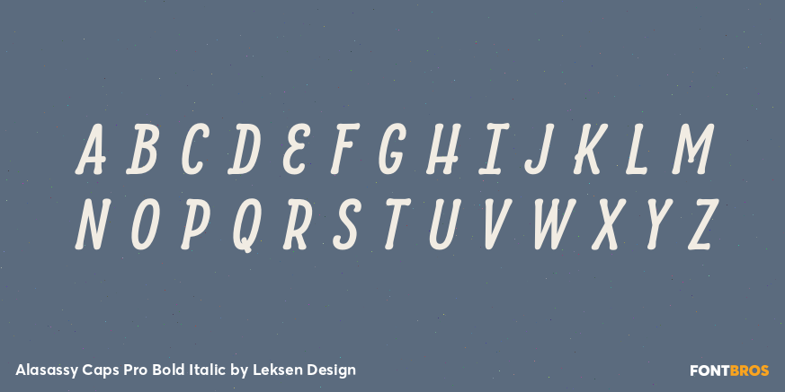 Alasassy Caps Pro Bold Italic Font Poster #2