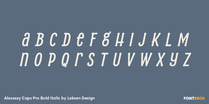 Alasassy Caps Pro Bold Italic Font Poster #3