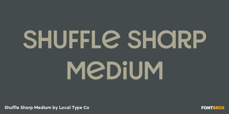 Shuffle Sharp Medium Font Poster
