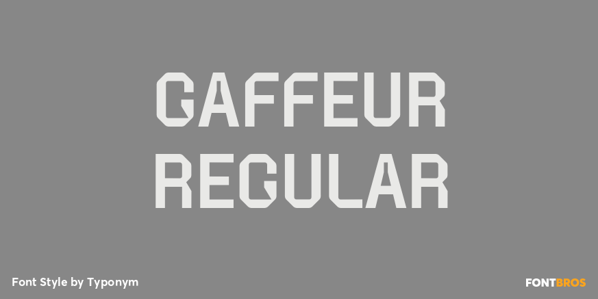 Gaffeur Regular Font Poster #1