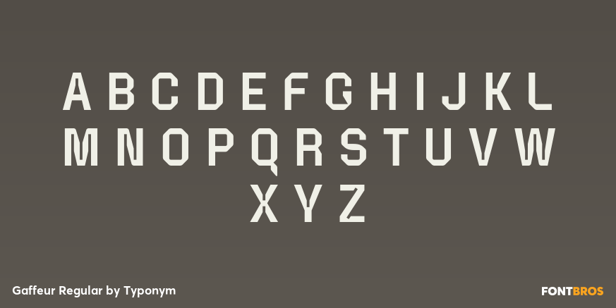 Gaffeur Regular Font Poster #3