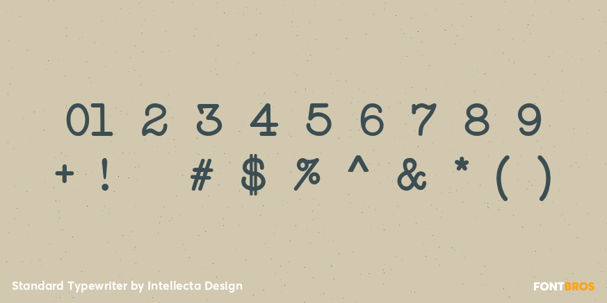 Standard Typewriter Font Poster #4