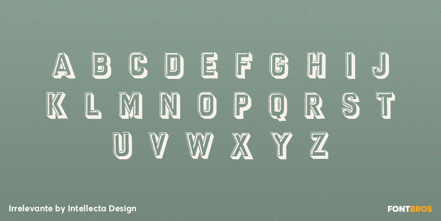 Irrelevante Font Poster #1