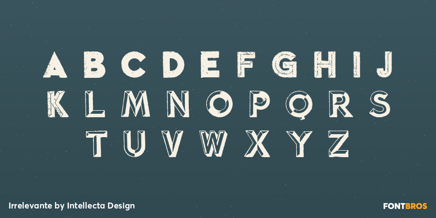 Irrelevante Font Poster #1