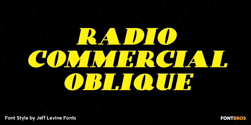 Radio Commercial Oblique Poster