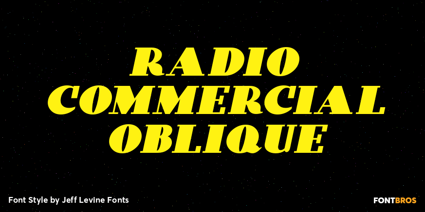 Radio Commercial Oblique Poster