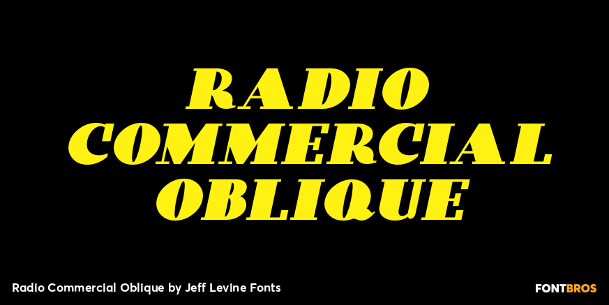 Radio Commercial Oblique Poster