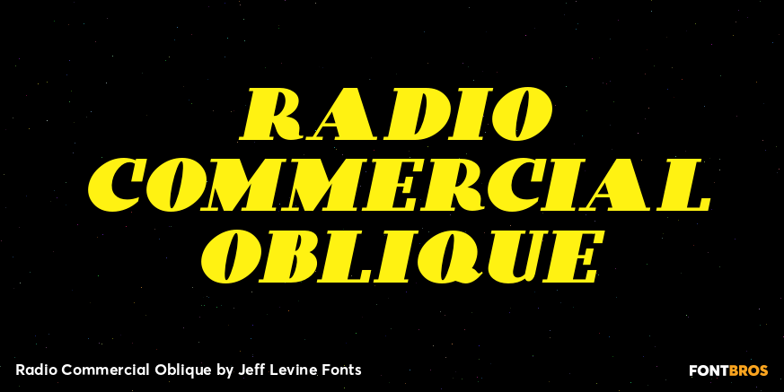 Radio Commercial Oblique Poster