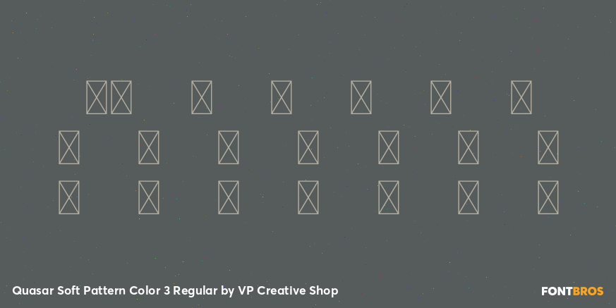 Quasar Soft Pattern Color 3 Regular Font Poster #4