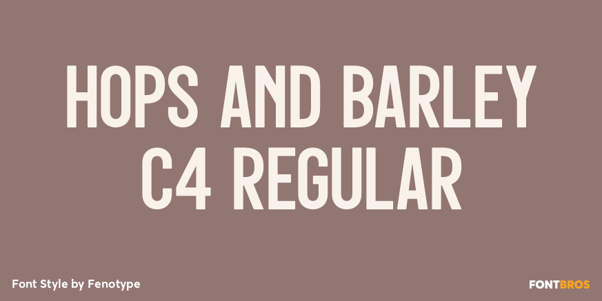 Hops And Barley C4 Regular Poster