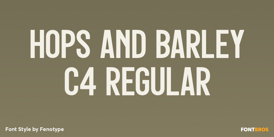 Hops And Barley C4 Regular Poster