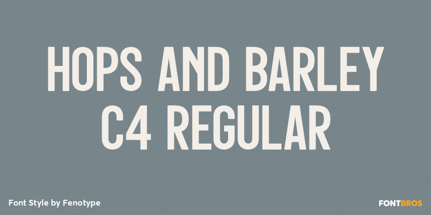 Hops And Barley C4 Regular Poster