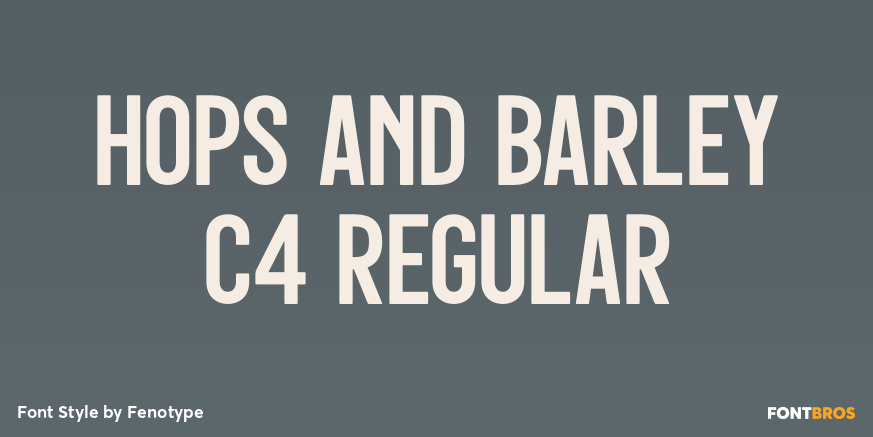 Hops And Barley C4 Regular Poster