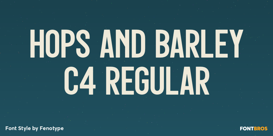 Hops And Barley C4 Regular Poster