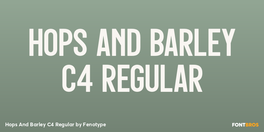 Hops And Barley C4 Regular Poster