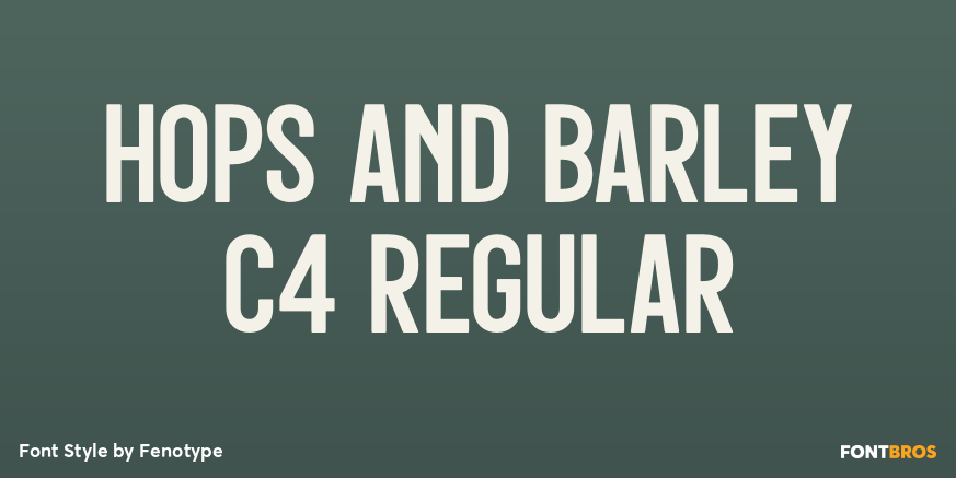 Hops And Barley C4 Regular Poster