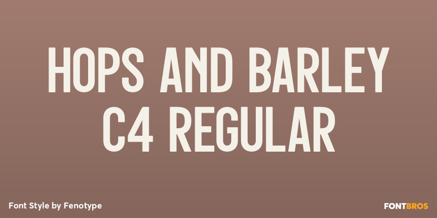 Hops And Barley C4 Regular Poster