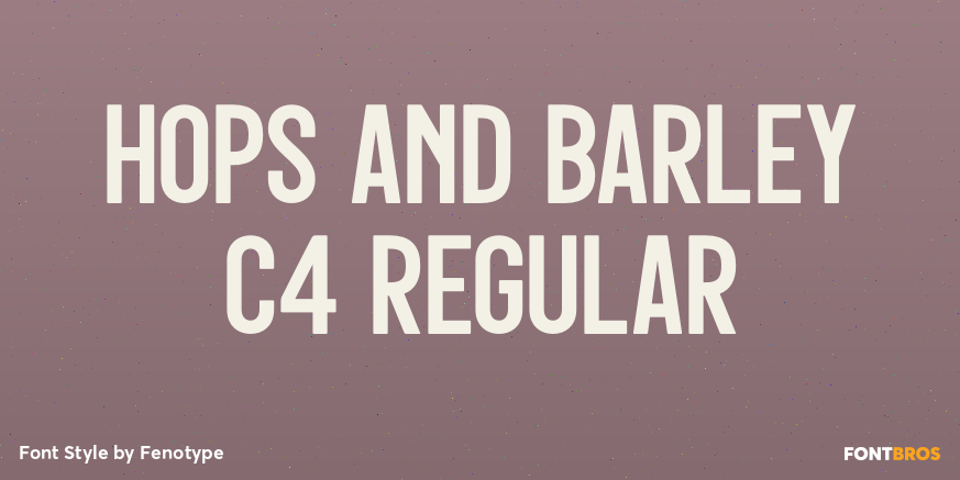 Hops And Barley C4 Regular Poster