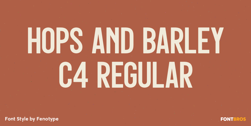 Hops And Barley C4 Regular Poster