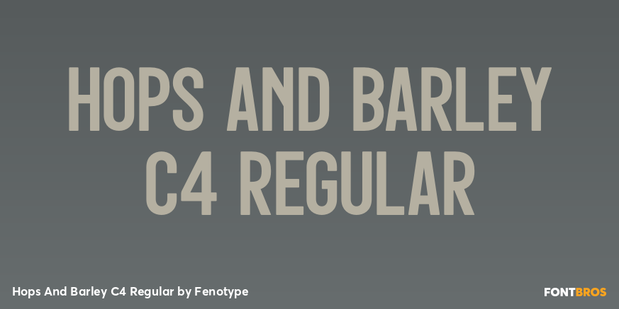 Hops And Barley C4 Regular Poster