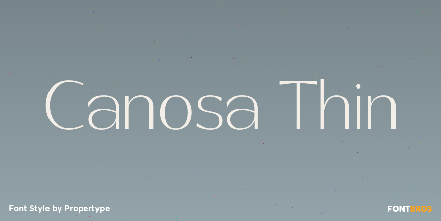 Canosa Thin Poster
