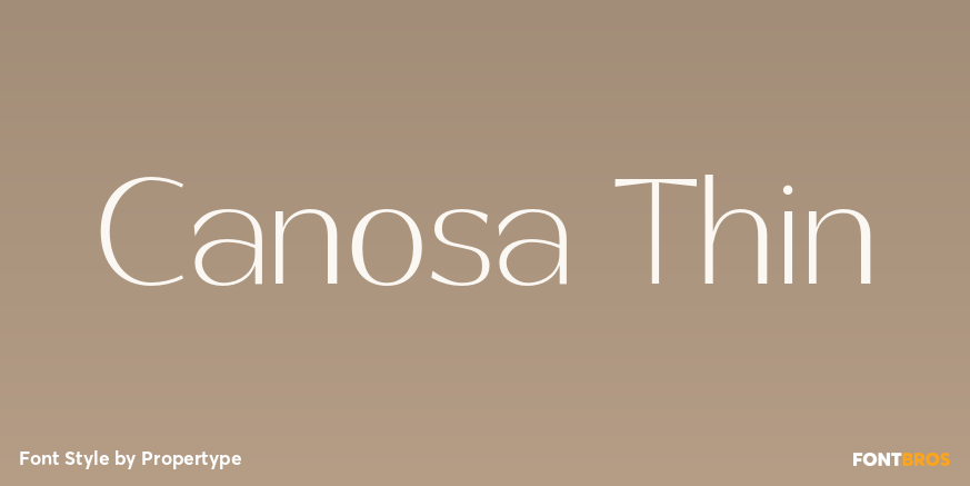 Canosa Thin Poster