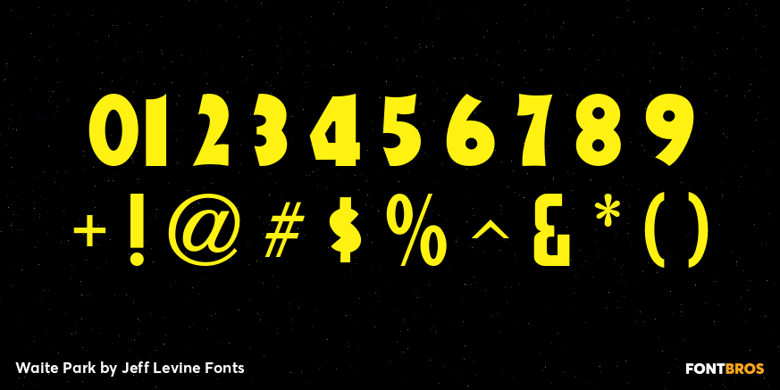 Waite Park Font Poster #4