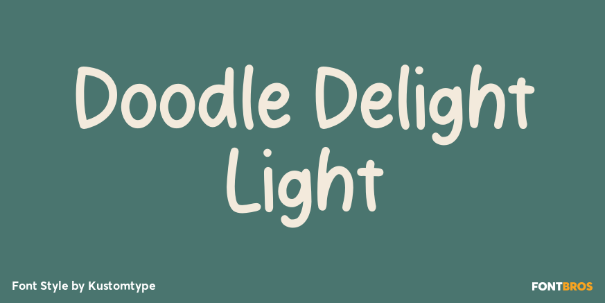 Doodle Delight Light Poster