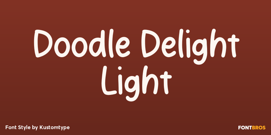Doodle Delight Light Poster