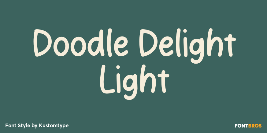 Doodle Delight Light Poster