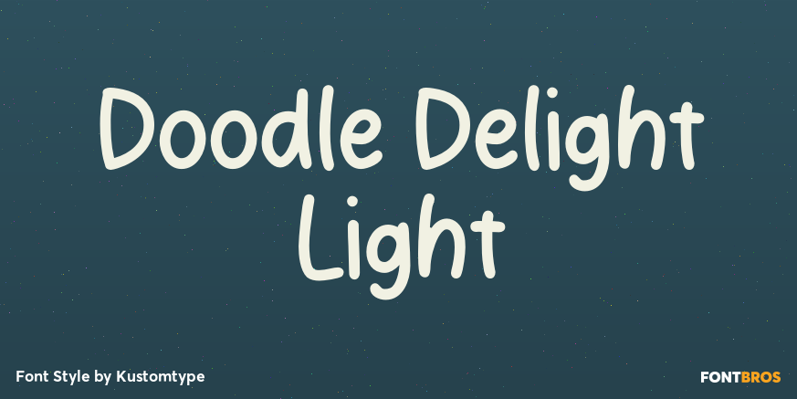 Doodle Delight Light Poster