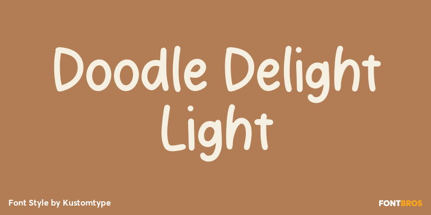 Doodle Delight Light Poster