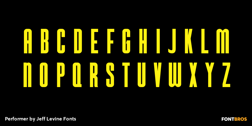 Performer Font Poster #2