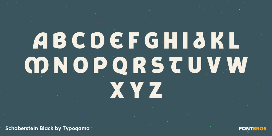 Schaberstein Black Font Poster #2