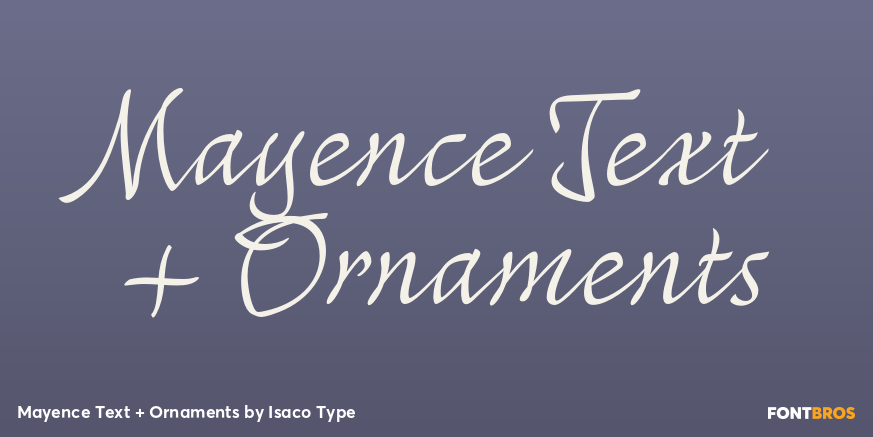 Mayence Text + Ornaments Poster