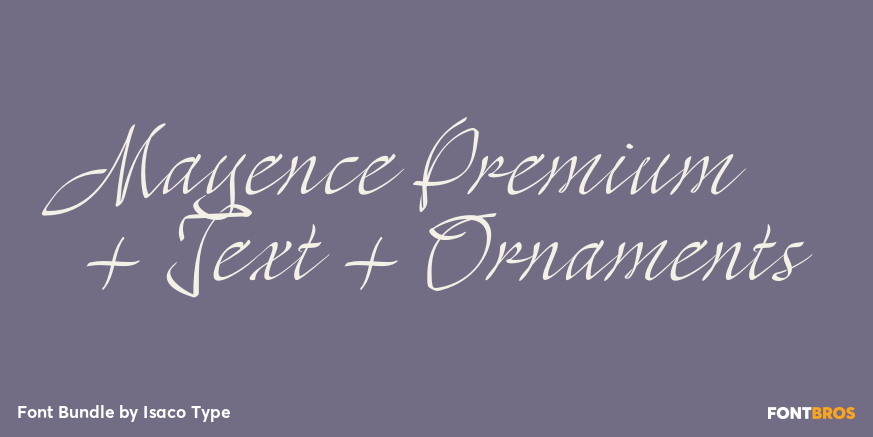 Mayence Premium + Text + Ornaments Font Poster #1
