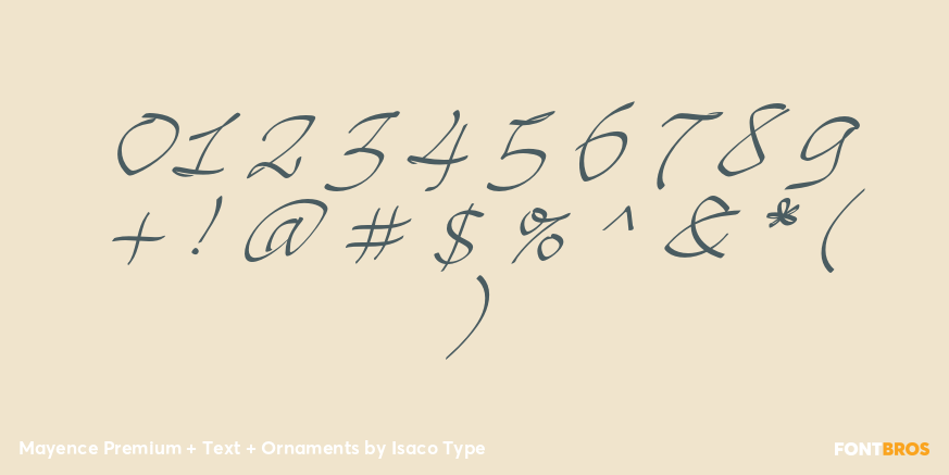 Mayence Premium + Text + Ornaments Font Poster #1